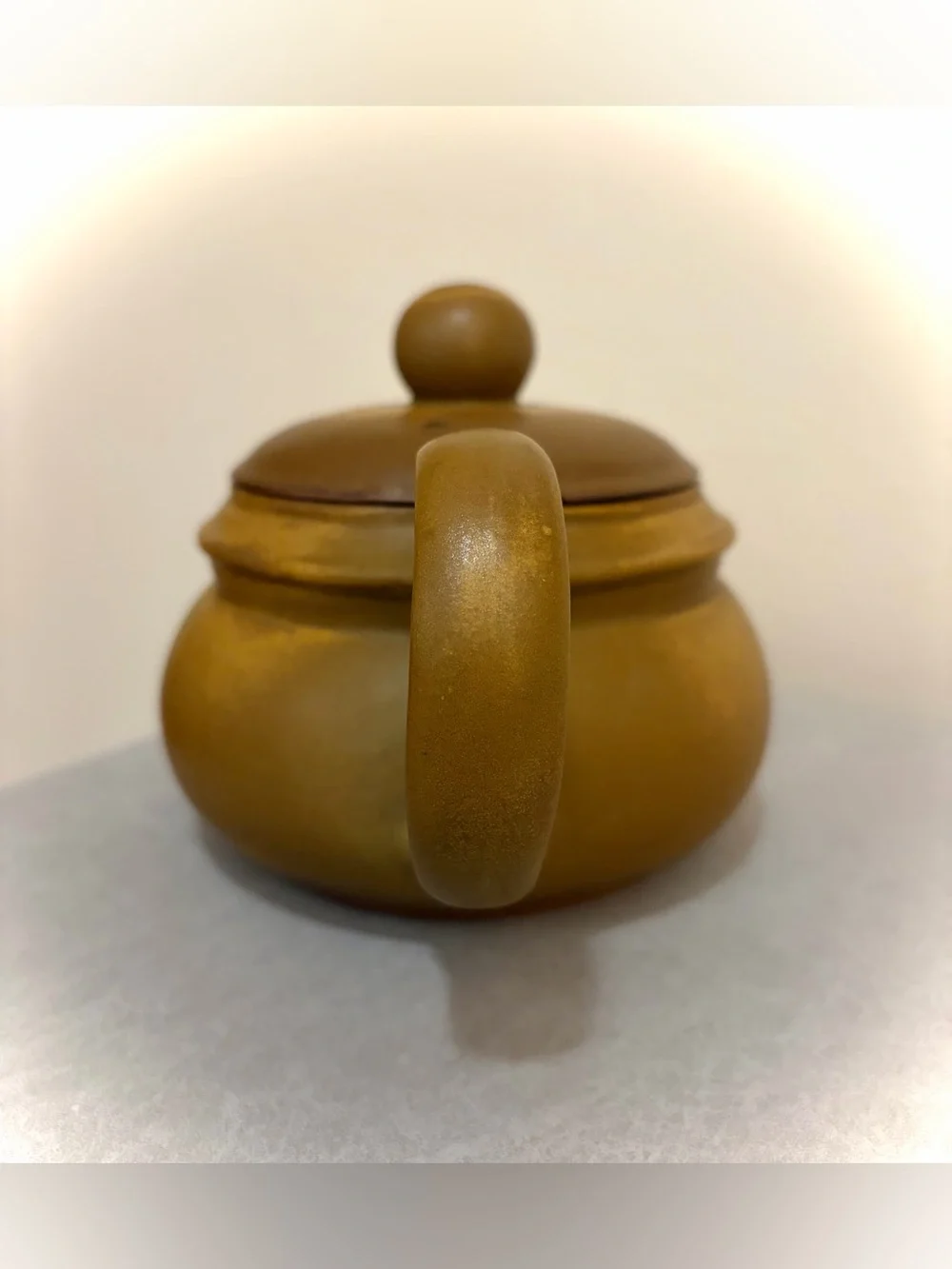 Bennington Potters Tavernware Stoneware Mustard Gold Teapot with Lid Vermont VTG